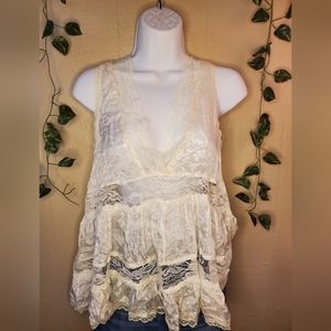 Free People Intimates Lace Tank Top
